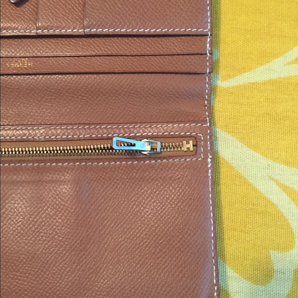 Hermes Brown Epsom Bearn Bifold Flap - Picture 5 of 11